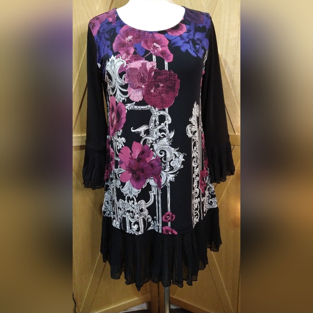 ALFANI floral ruffled dress